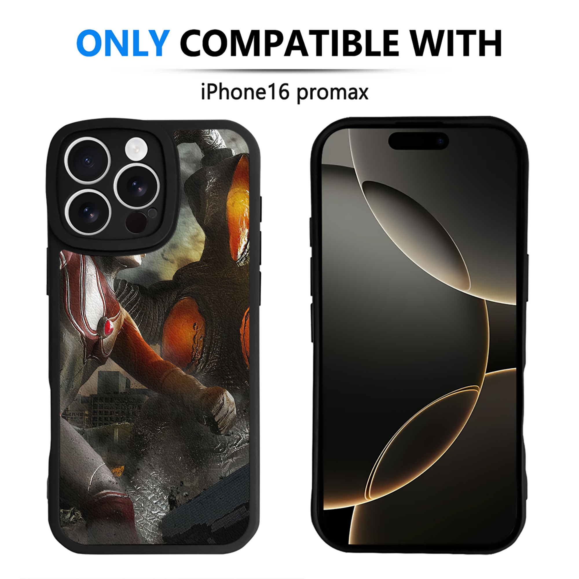（画像用） ウルトラマン Ultraman 【iPhone 16シリーズ対応】シリコンスマホケース（レザー調） 材質：シリコン
